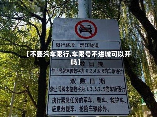 【不要汽车限行,车限号不进城可以开吗】