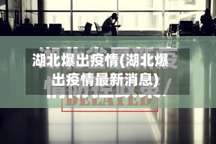湖北爆出疫情(湖北爆出疫情最新消息)