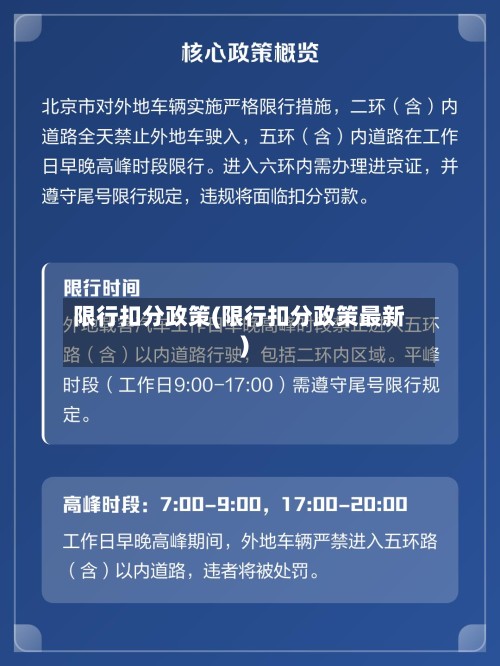 限行扣分政策(限行扣分政策最新)-第3张图片